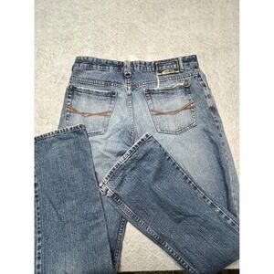 Plugg Jeans Co Mens 34x34 Bootcut Denim Jeans Medium Wash LBL999 Blue